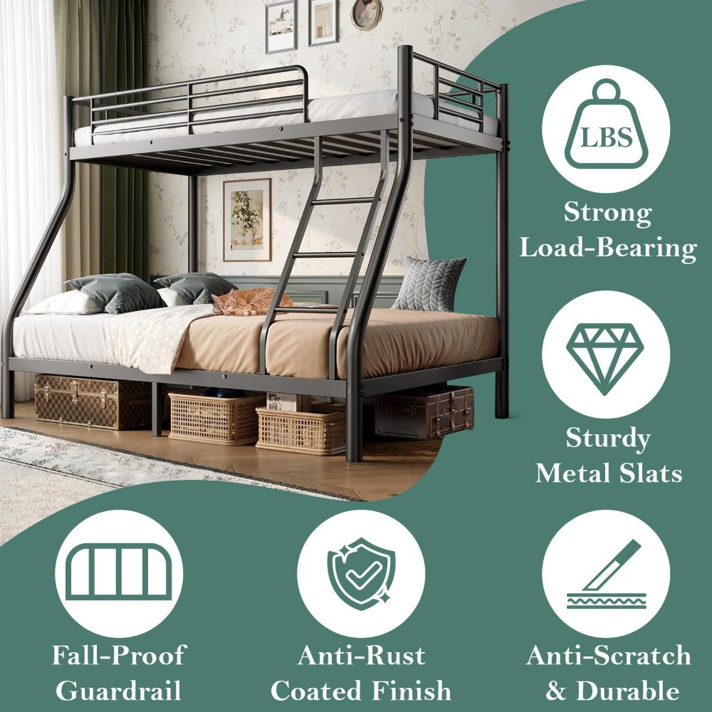 Twin Over Queen Bunk Bed: The Ultimate Space-Saving Sleep Solution - Image 5