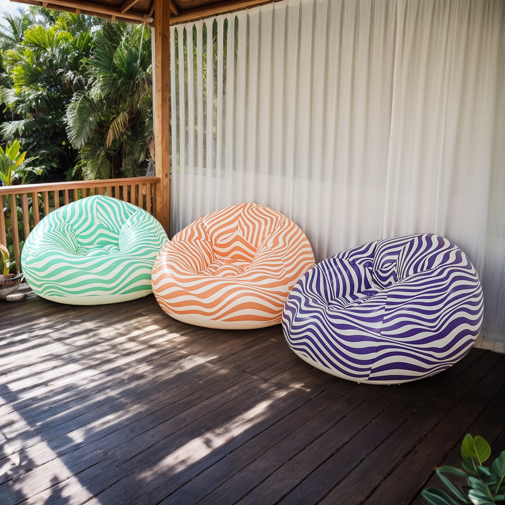 Chair Blows Up – Portable Inflatable Bean Bag Camping Chair - Image 7