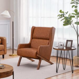Leather Chair Chair – Oversized High-Back PU Leather Recliner for Ultimate Comfort