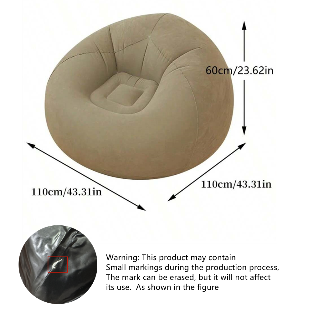 Chair Blows Up – Portable Inflatable Bean Bag Camping Chair - Image 3