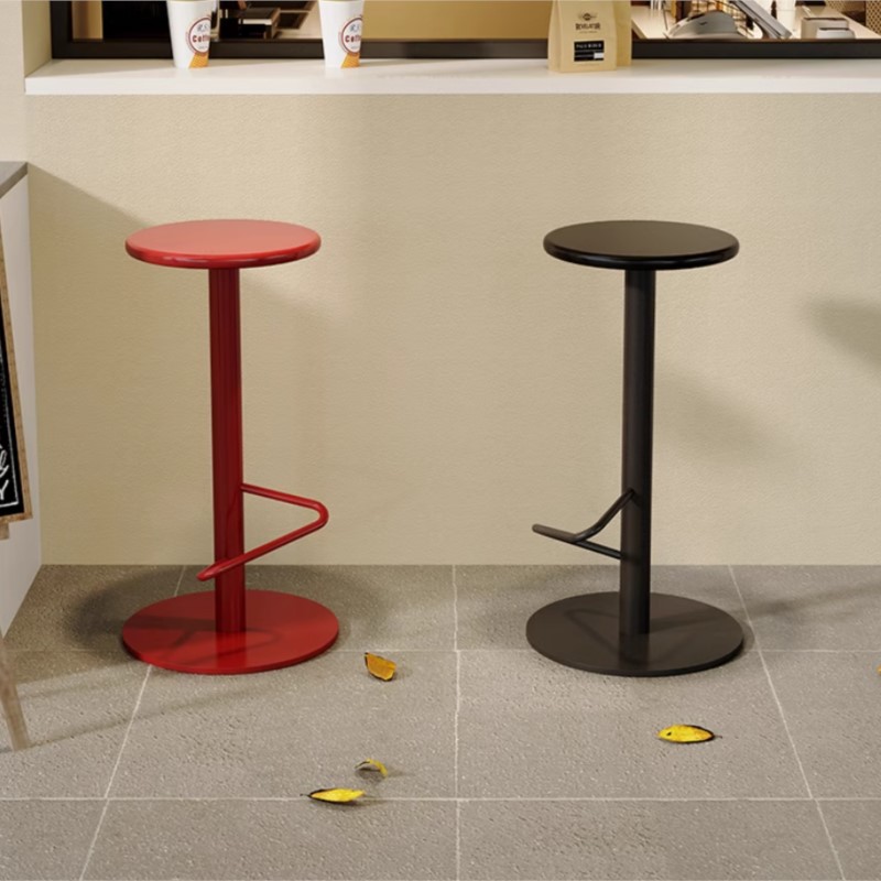 Outdoor Counter Stools – MOMO Colorful Iron Bar Stool for Patio & Commercial Use - Image 3