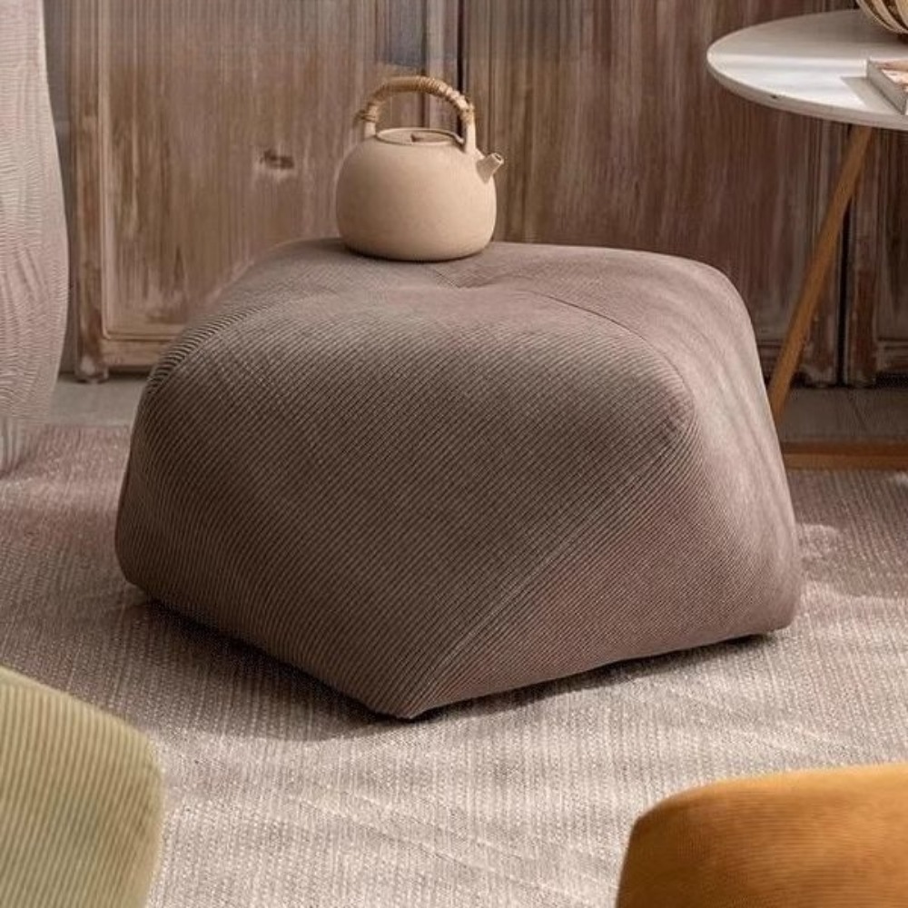 Floor Bolt Stool Table – Solid Wood Octagonal Coffee Table & Footrest - Image 3