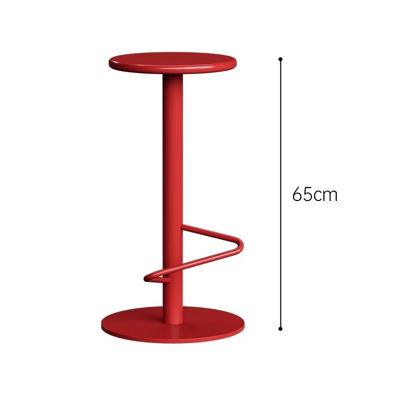 Outdoor Counter Stools – MOMO Colorful Iron Bar Stool for Patio & Commercial Use - Image 4