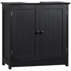 Oak Bathroom Vanity Cabinet with Storage for Pedestal Sink Bathroom Organization
